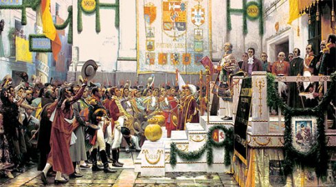 Salvador Viniegra (1862-1915), La promulgación de la Constitución de 1812