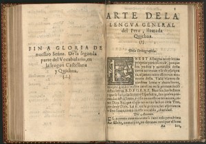 Arte de la lengua general del Perú, considerada la primera gramática de la lengua quechua, obra del sacerdote español Domingo de Santo Tomás publicada en valladolid en 1560.