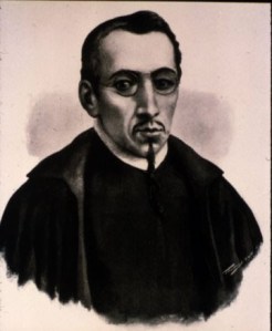 Retrato de Carlos del científico e historiador novohispano Sigüenza y Góngora (1689), por autor desconocido (Biblioteca Nacional de Madrid). Contemporéno de Newton y Leibniz, fue un astrónomo y literato e introdujo el métido experimental en Nueva España.