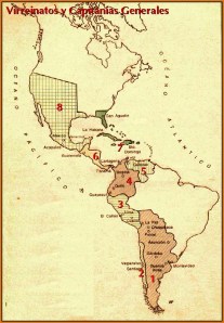 virreinatos y capitanias generales