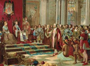 Recibimiento de Colón