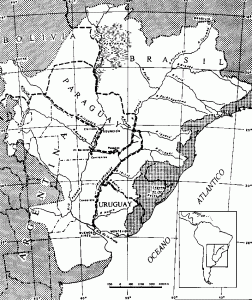 Mapa de la Cuenca del Plata
