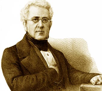 Lucas Alamán, en un grabado incluido en su obra "