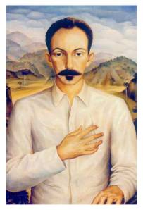 José Martí, en un retrato del pintor cubano Jorge Arche (1943). Museo Nacional de Bellas Artes, La Habana.