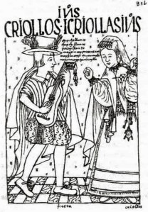 "Indios criollos y criollas indias"