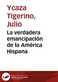 Portada de una de las obras de J. Ycaza Tigerino, quien escribió ampliamente sobre el proyecto de unidad hispanoamericana como esperanza de regeneración del mundo occidental.